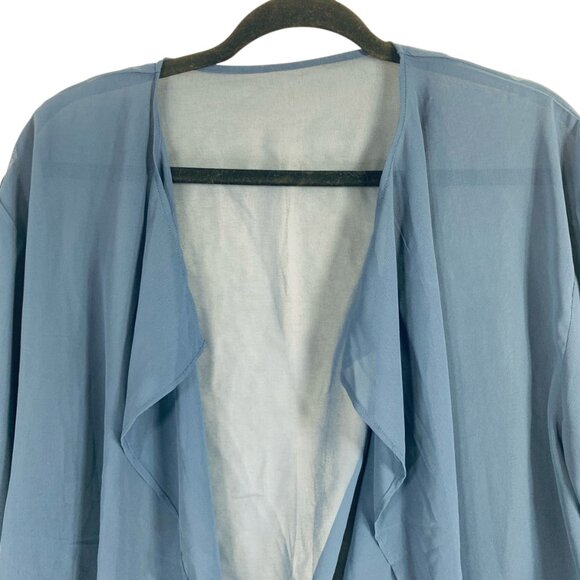 plus size  Short Sleeve Kimono /coverup bolero Lightweight Cover Up Shrug SZ 2X - Picture 10 of 16